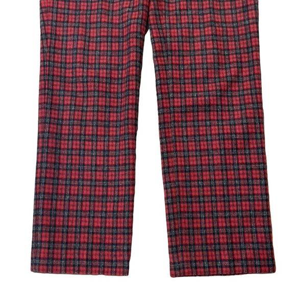 J. Crew Red Plaid Wool Blend Pants Sz 4 - Picture 5 of 15